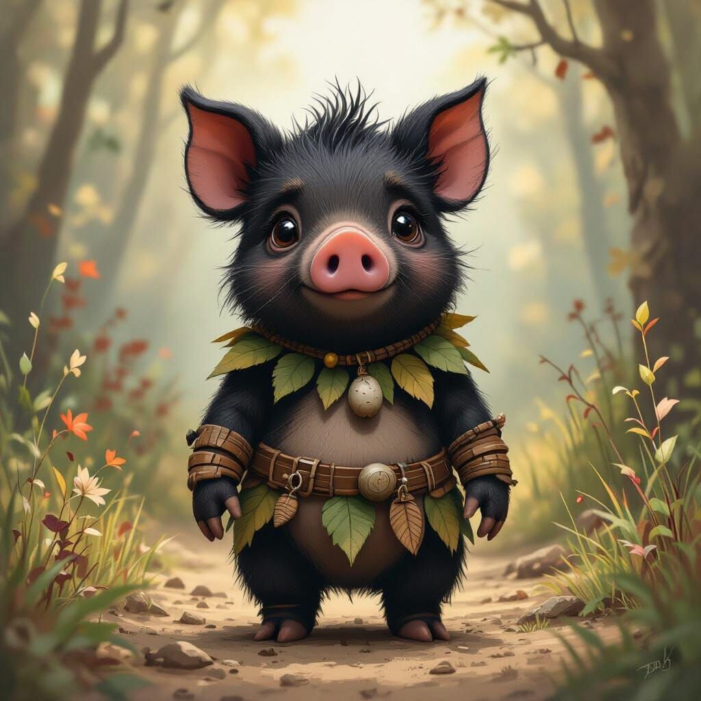  Piggy – detailed description (from Speaker for the Dead)

    Height: About 1 meter, sometimes less — childlike build, but an upright, bipe...