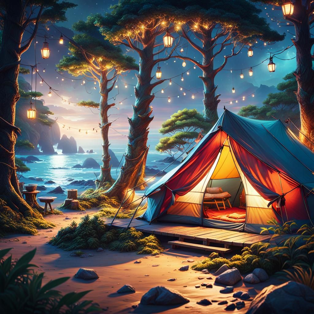 Oceanside camping  by @Arisiin