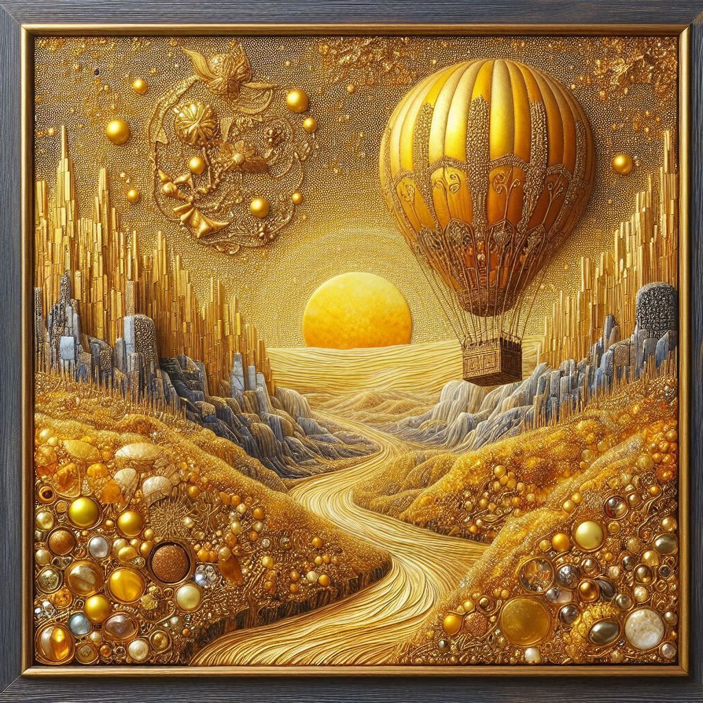 Golden air balloon