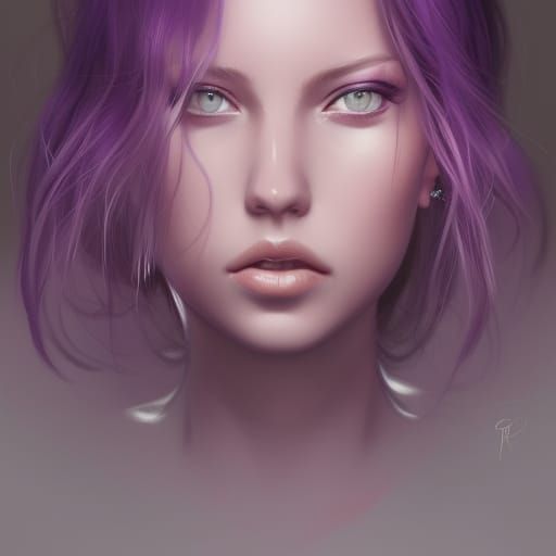 Purple hair princess