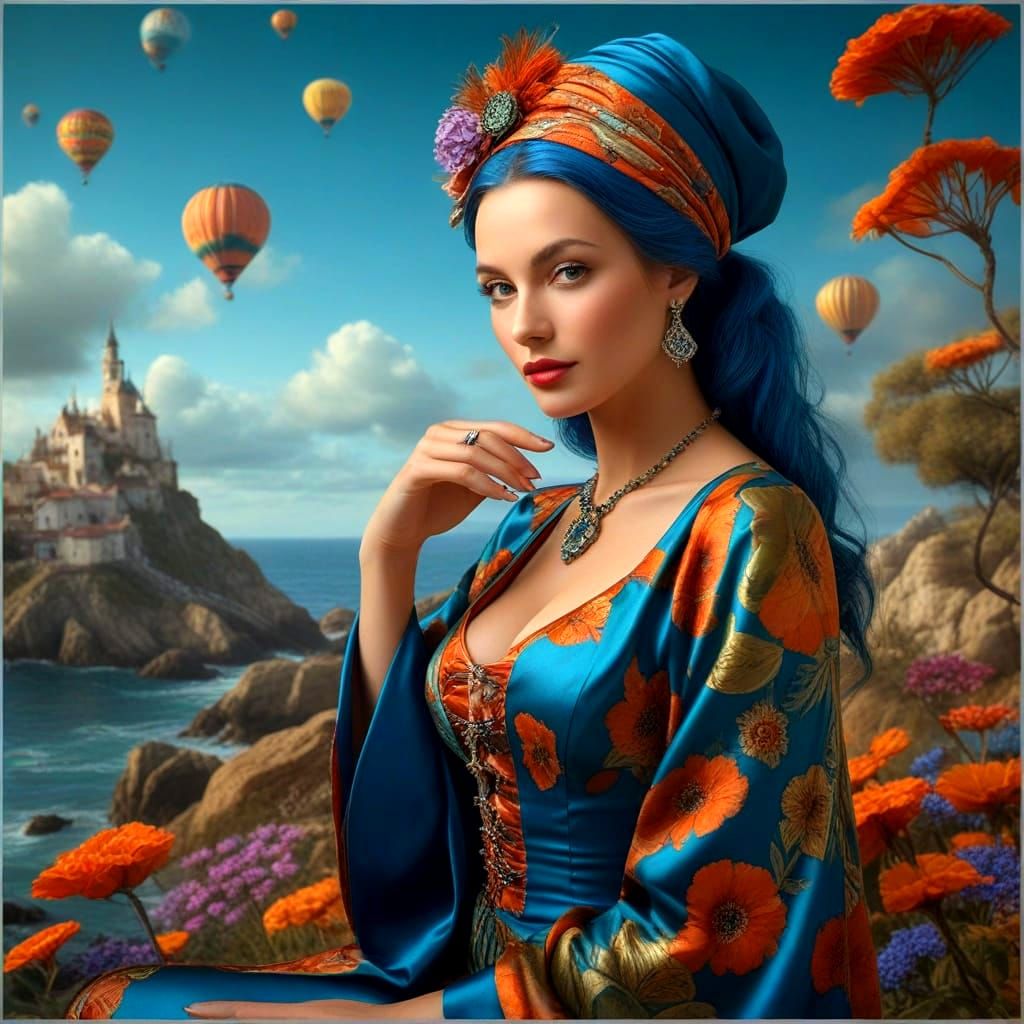 Captivating Charismatic Lady in Elegant Attire