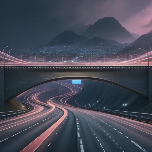 World's Largest Highway Interchange: a Surreal Digital Paint...