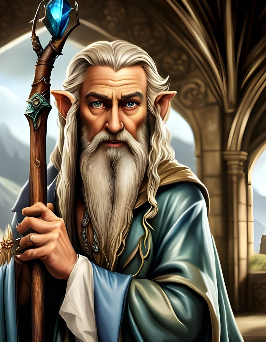 The Wisest of the Elf Mages AI Generated Artwork NightCafe Creator