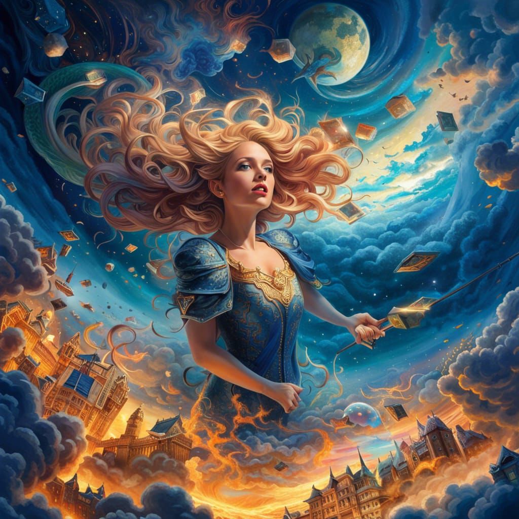 Queen of the Blue Skies  by @Joe