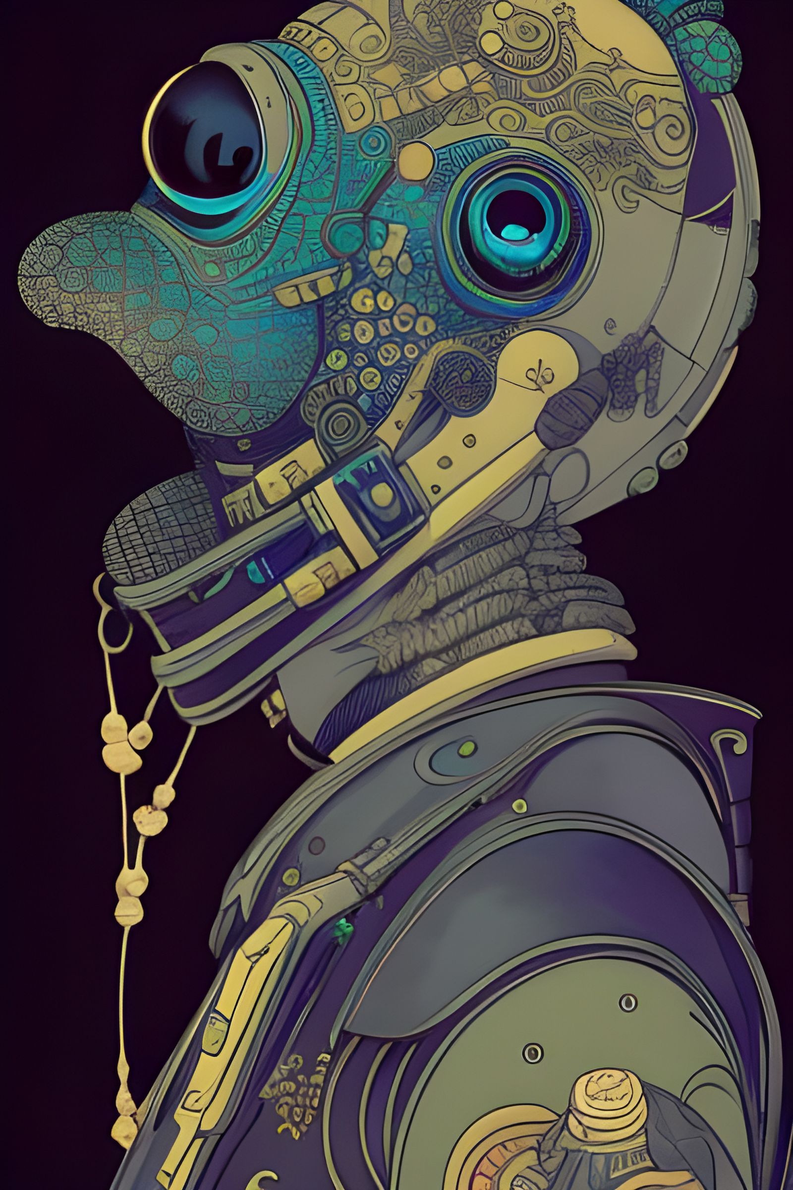 Alien in a Spacesuit  by @BO0Radley