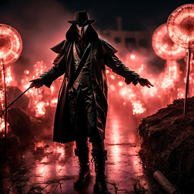  <lora:Joyful:1.0> Plague DOctor