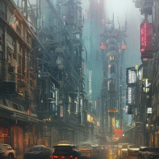 Stunning Futuristic Cityscape in Vibrant Color