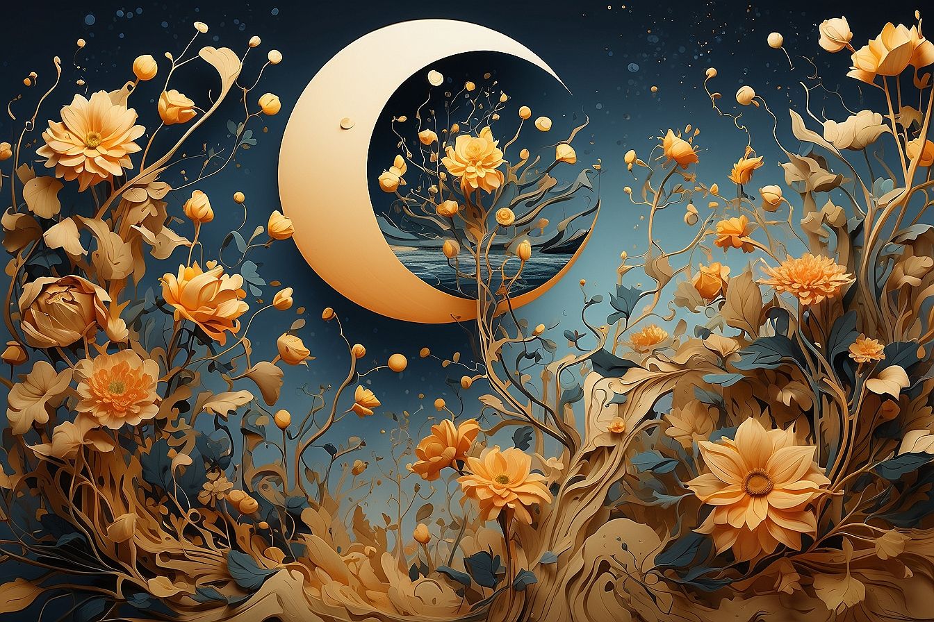 Sunflower Moon Art