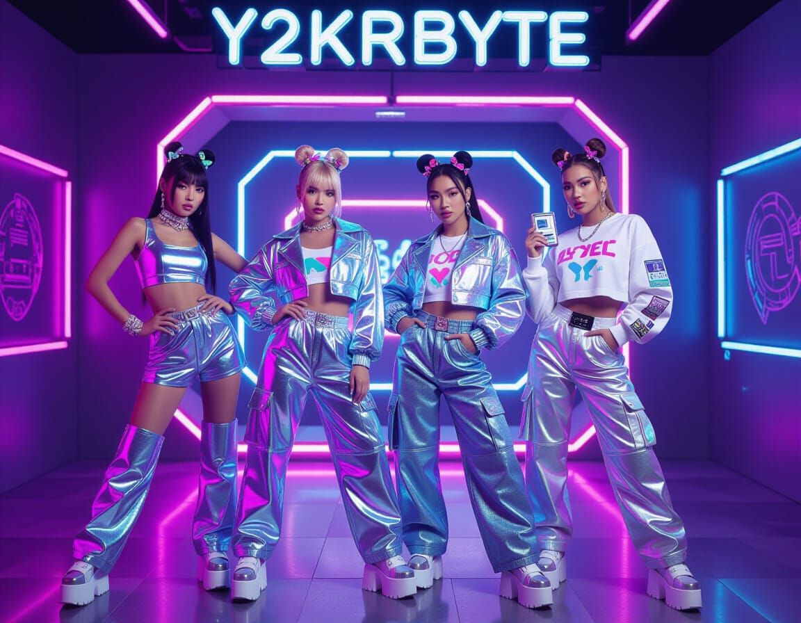 Y2Kcore girl group STARBYTE  by @D Cypher