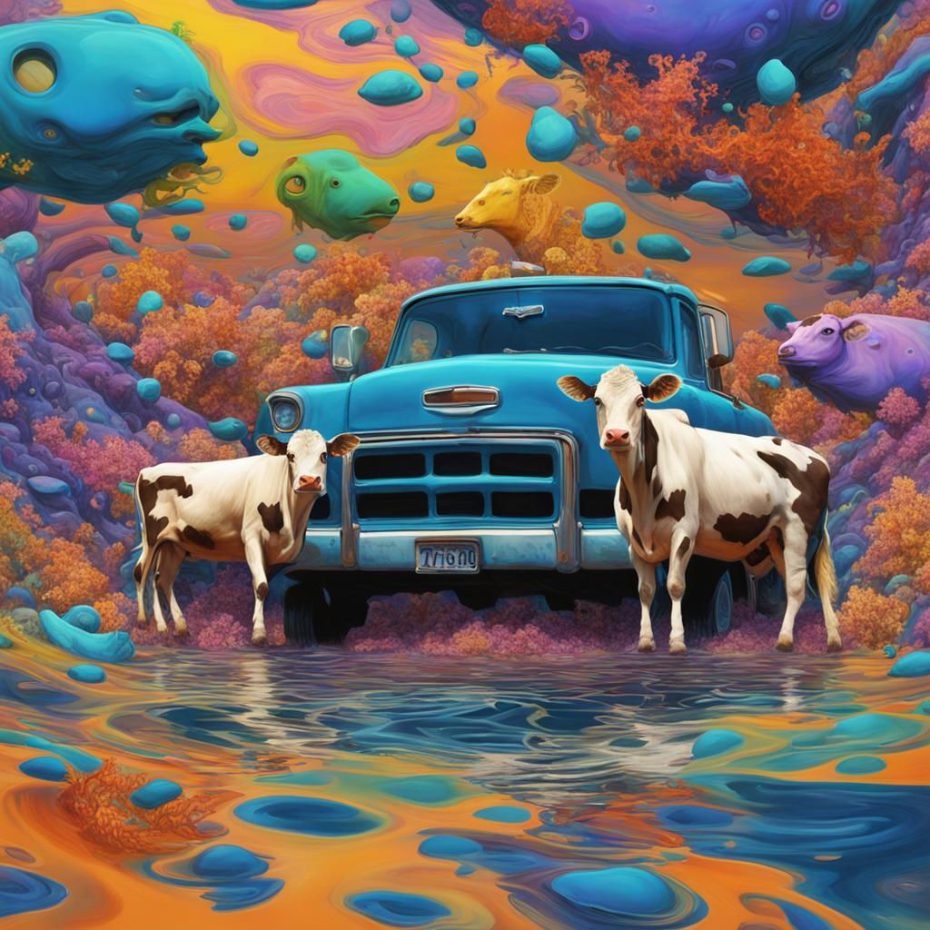 Car sick cows