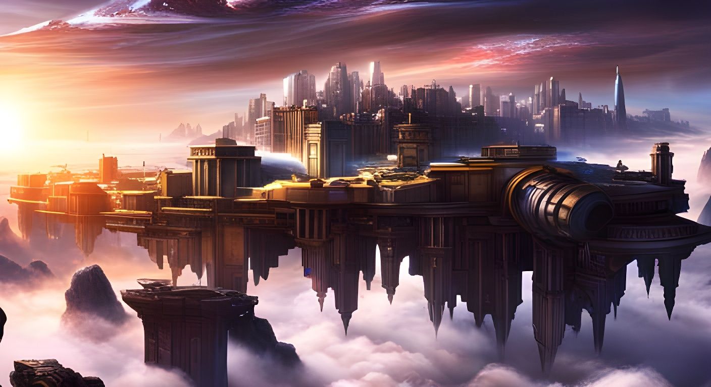 City in the Sky  by @RubySkube