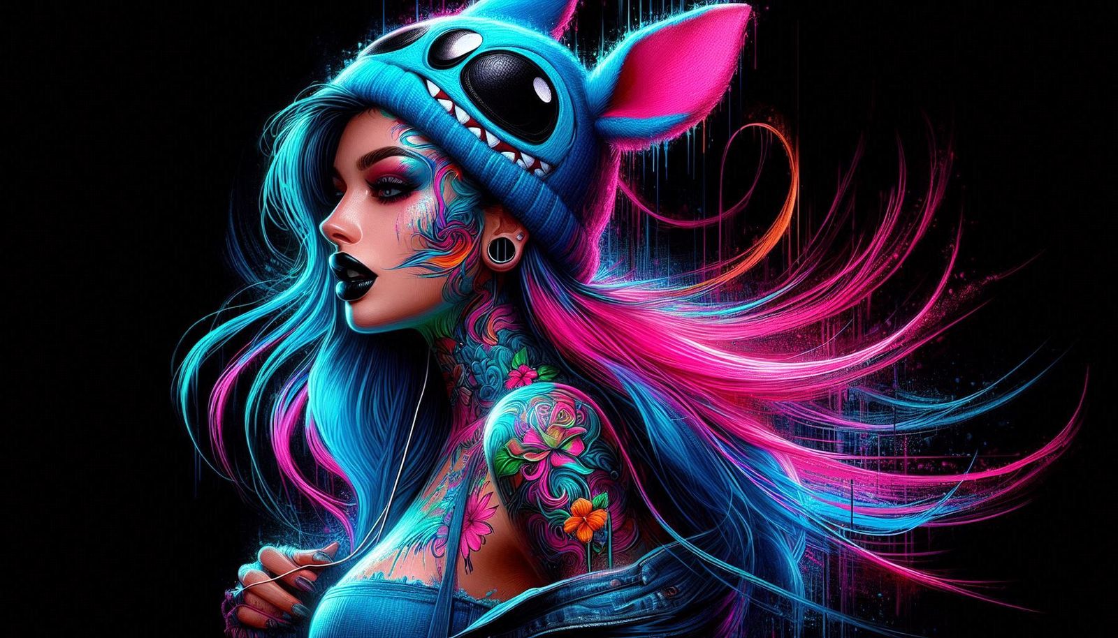 neon stitch