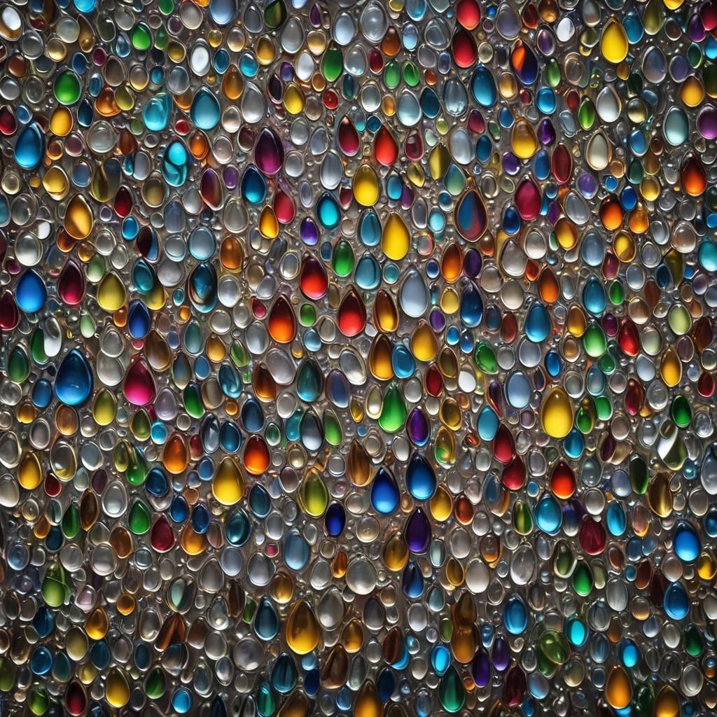 rainbow glass drop