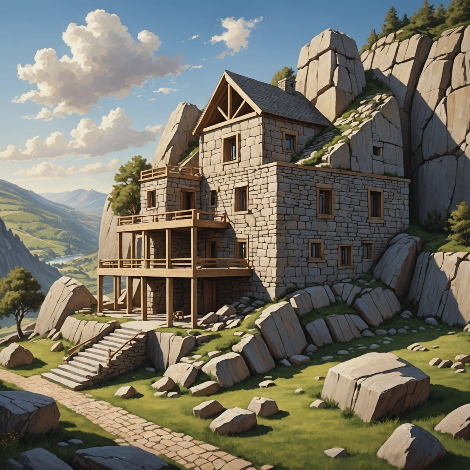 Biblical Time building a house on solid rock