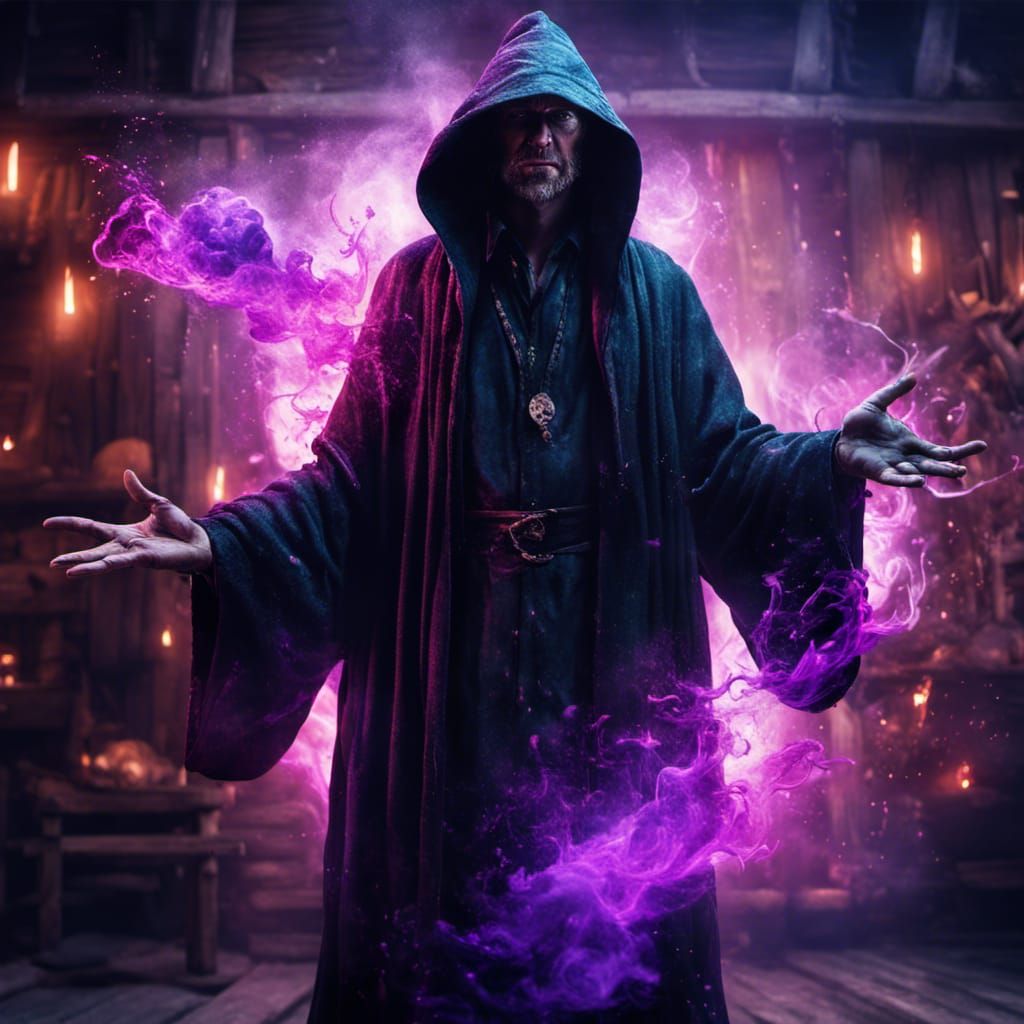 magic filled wizard - AI Generated Artwork - NightCafe Creator