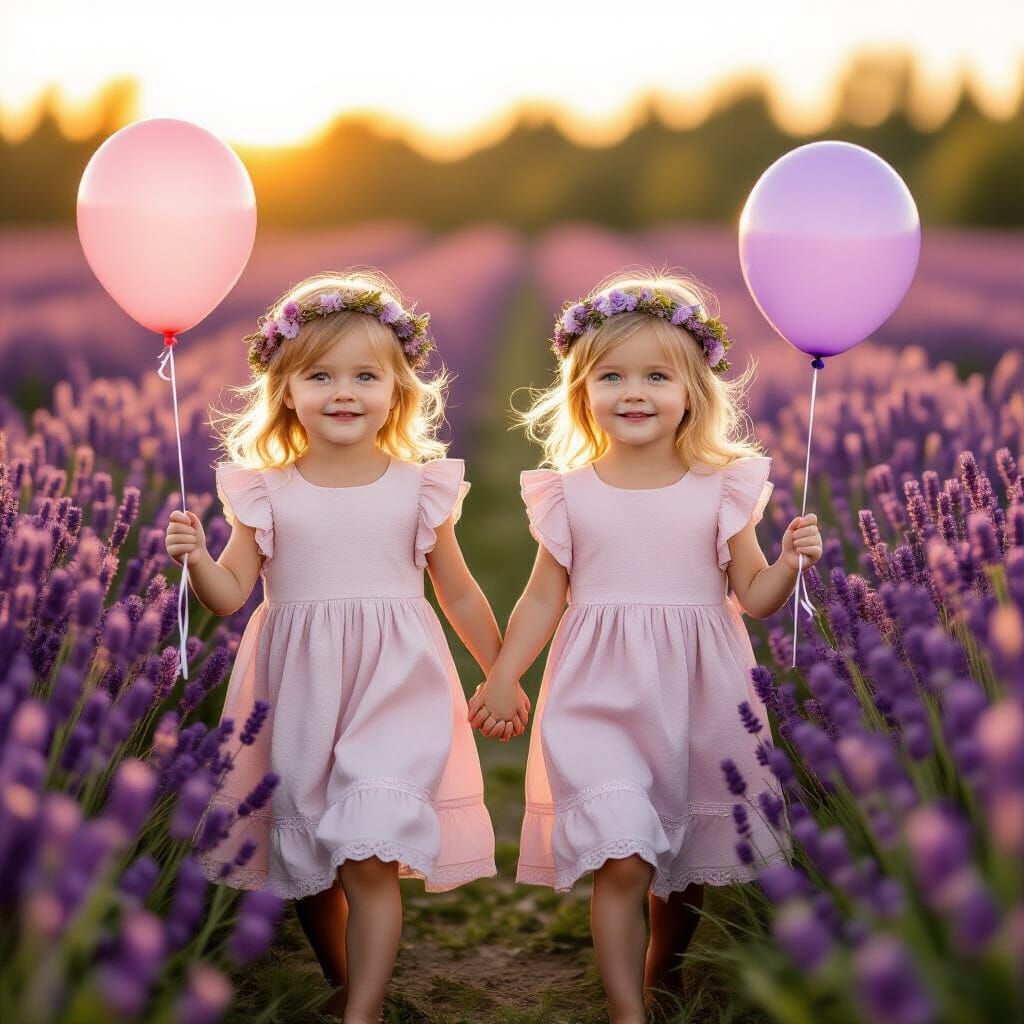 תאומות בשדה לבנדר