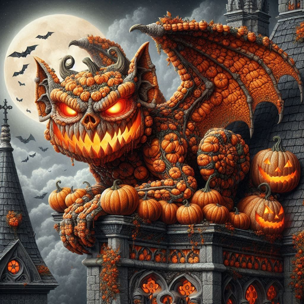 Pumpkin Gargoyle (10)