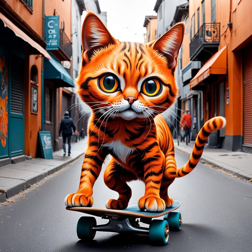 Skater kitty