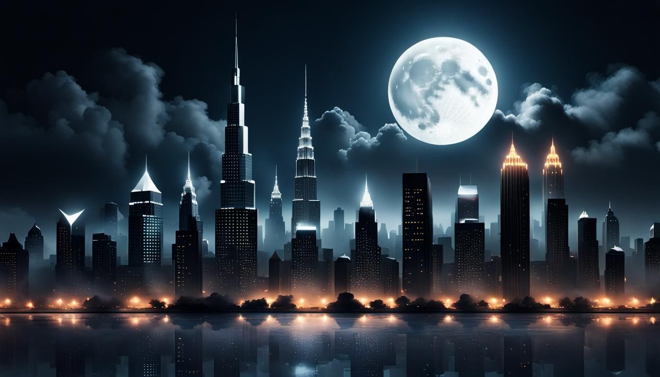 Midnight Cityscape  by @Jack-Mike