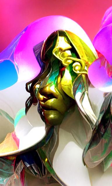 head and shoulders portrait, colorful 8k resolution concept ...