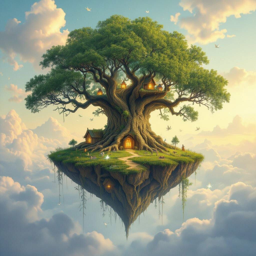 A serene depiction of The Buddha sitting cross-legged bathed in ethereal light, standing amidst a celestial garden filled with blooming lotu... - Start Image 1