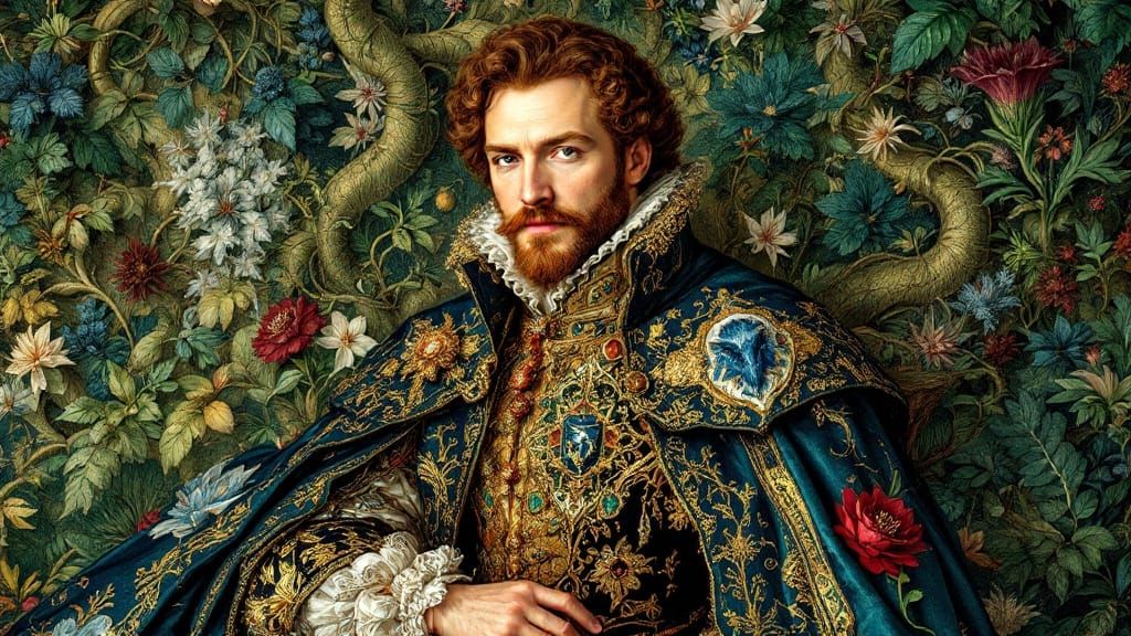 Photograph of Edward DeVere 17th Earl of Oxford 1591, Alias William Shake-speare  by @Wrapper