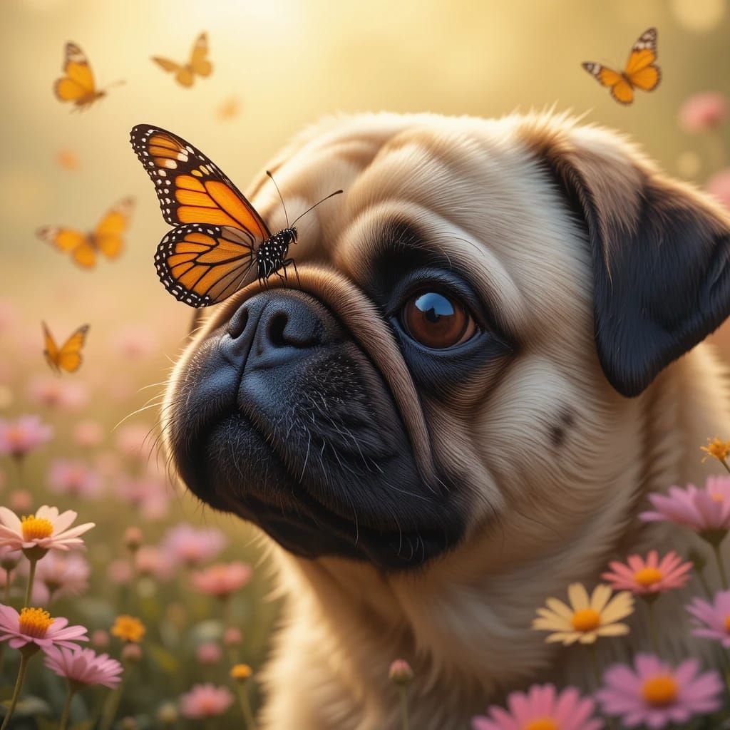 The Puggy and the Butterfly