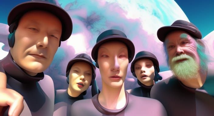 Dreamy Gworp Flob in Surreal 3D Render