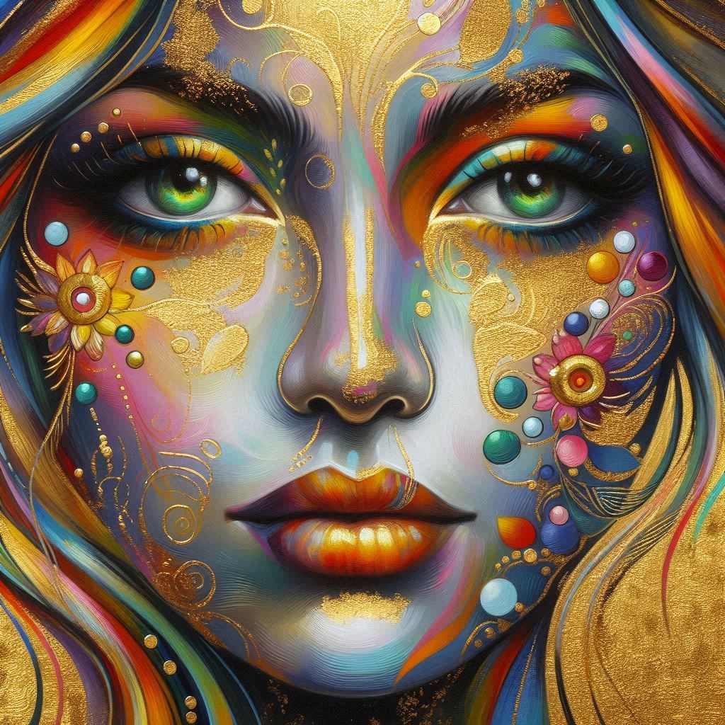 creative female portrait.