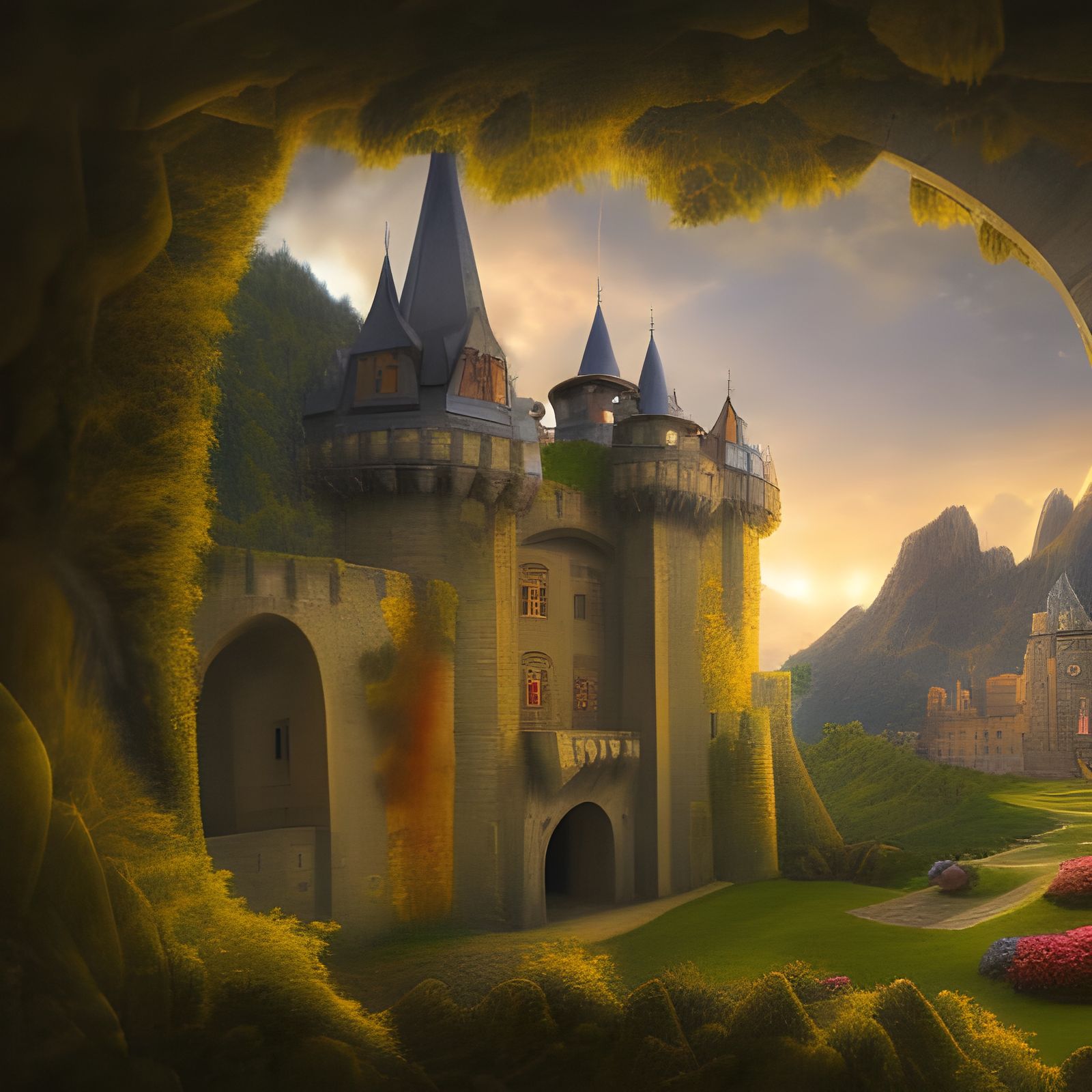 fantasy castle - AI Generated Artwork - NightCafe Creator