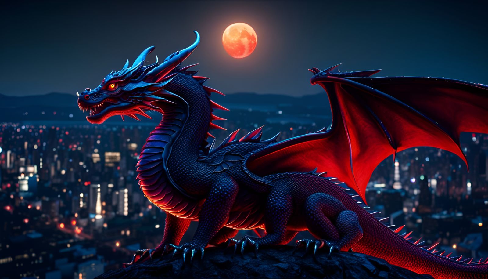 Dragon Watching Over The City