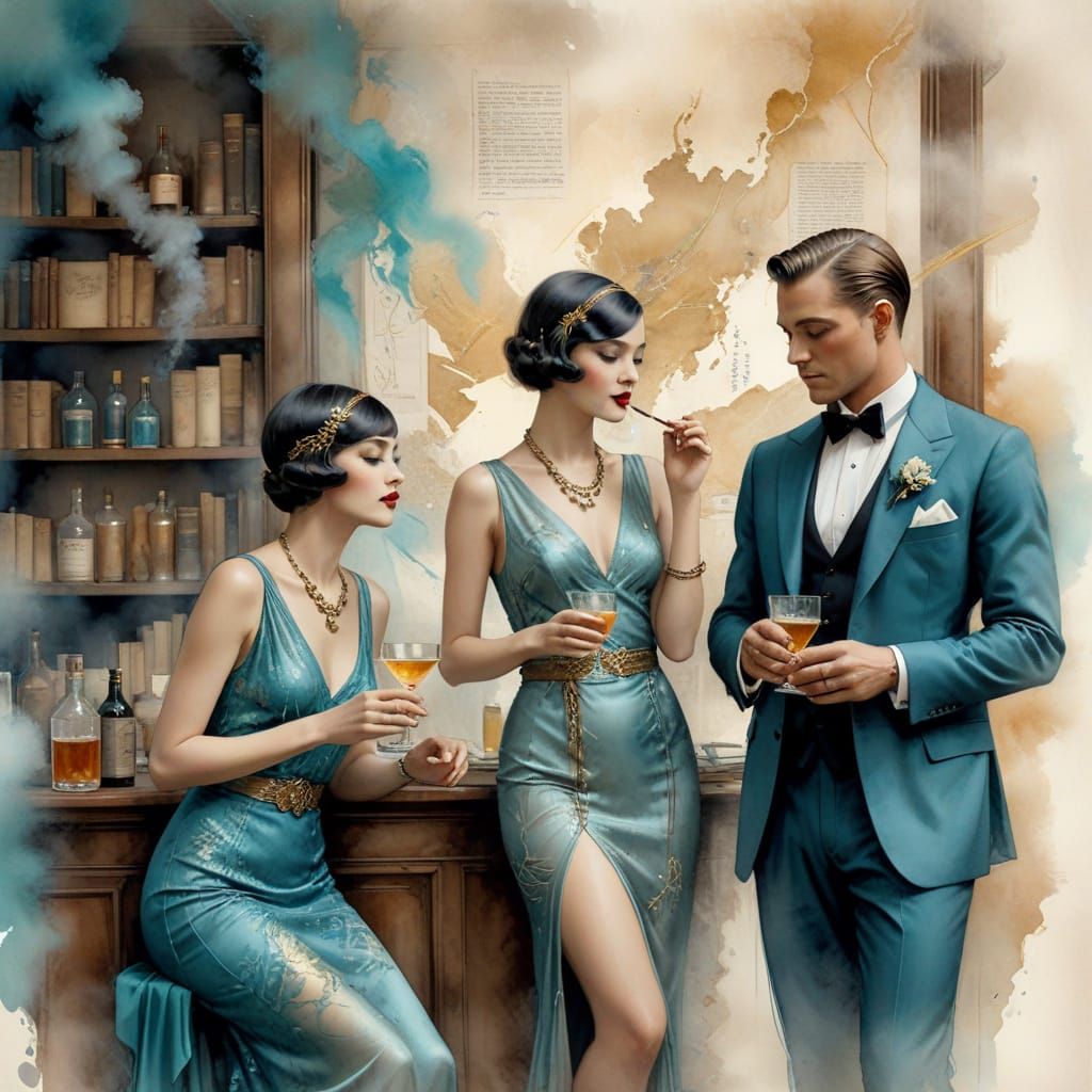 Speakeasies of the 1920s  by @Elena