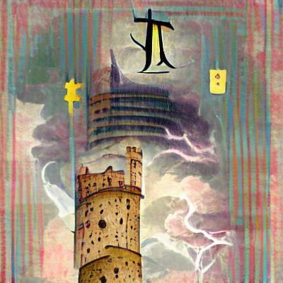 tarot card of the tower