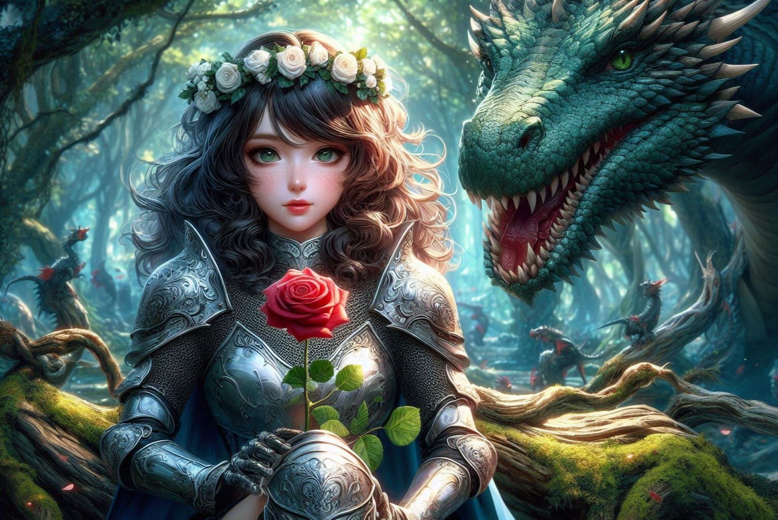 The Knight and the Frienly Dragon