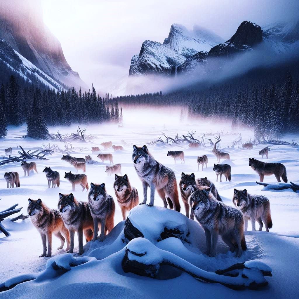 Winter time at Yellowstone