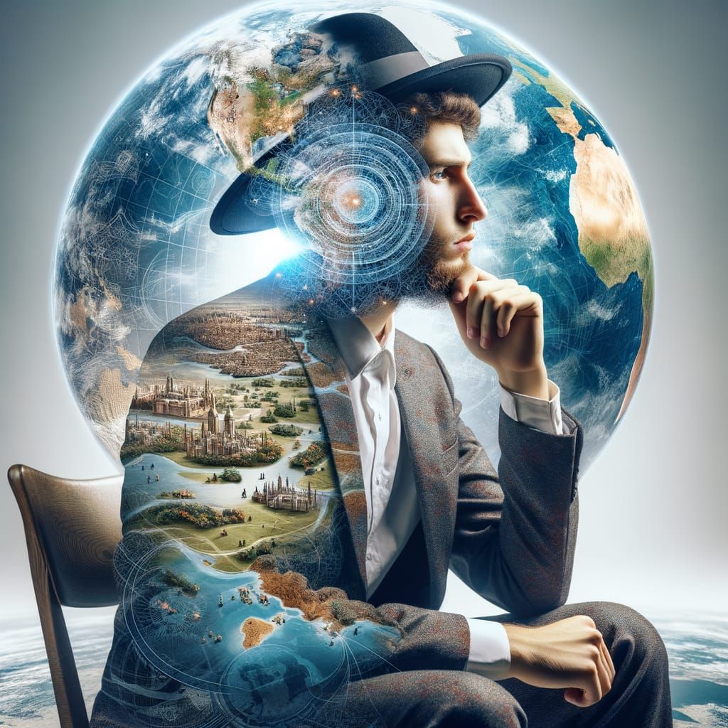 Contemplative Student: A World Within His Mind