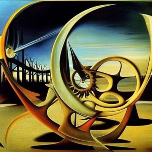 the wheels of time, Salvador Dali