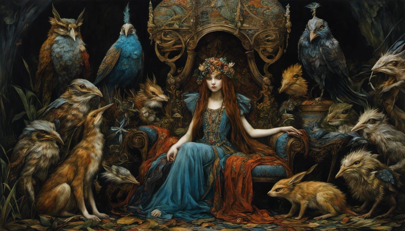 Dark forest princess  by @Blue Dandelion