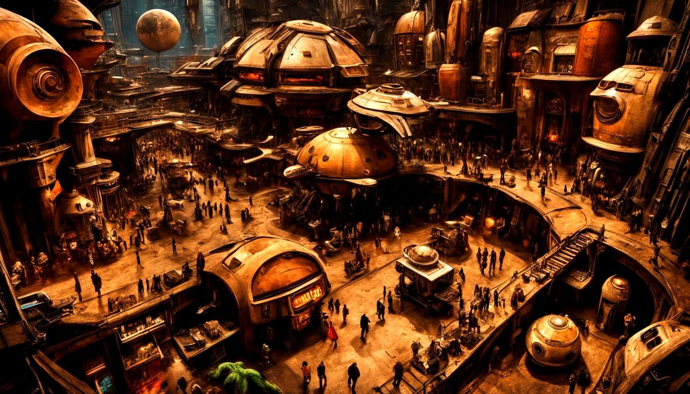 Mos Espa Market on Tatooine
