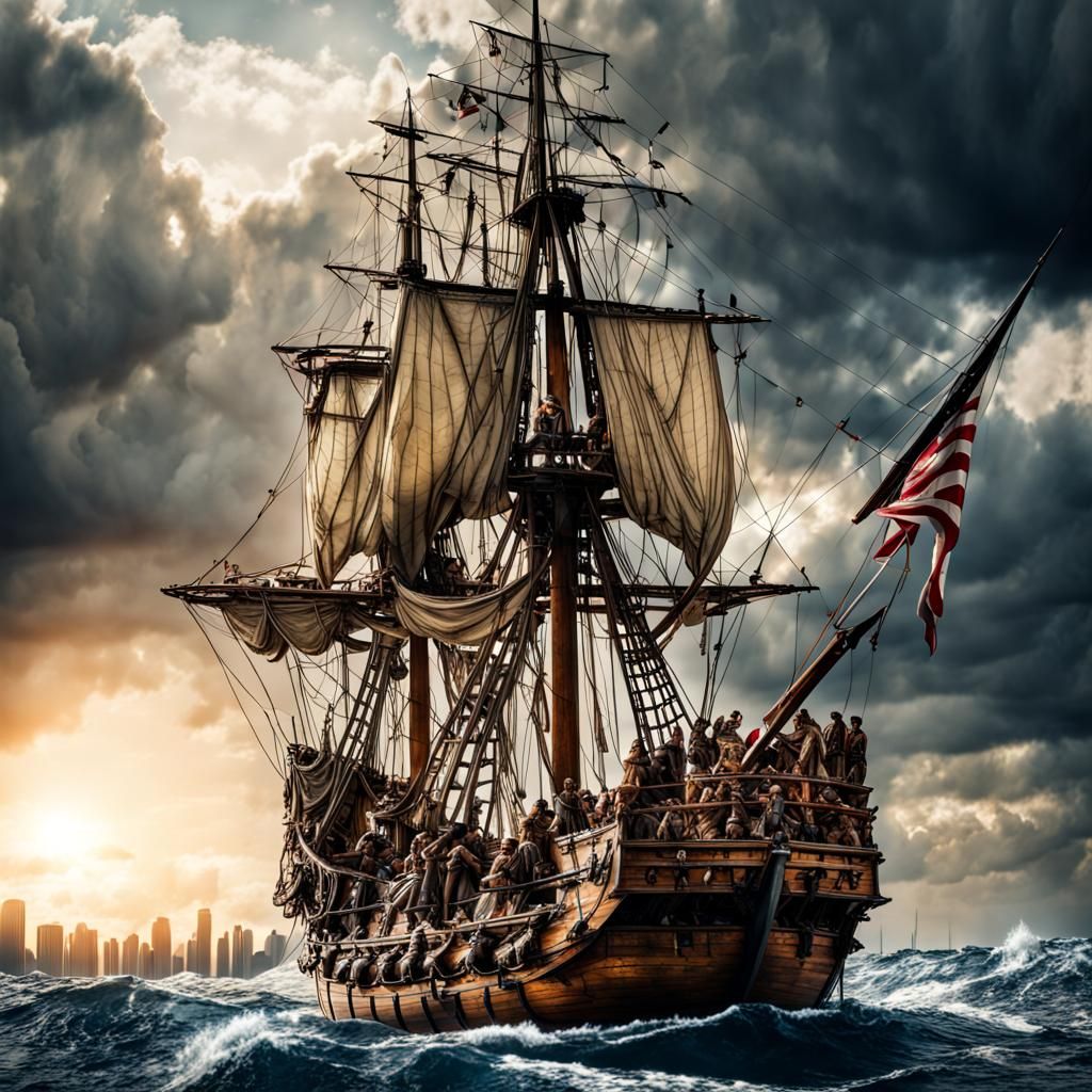 Columbus conquering the americas   by @T-bozio