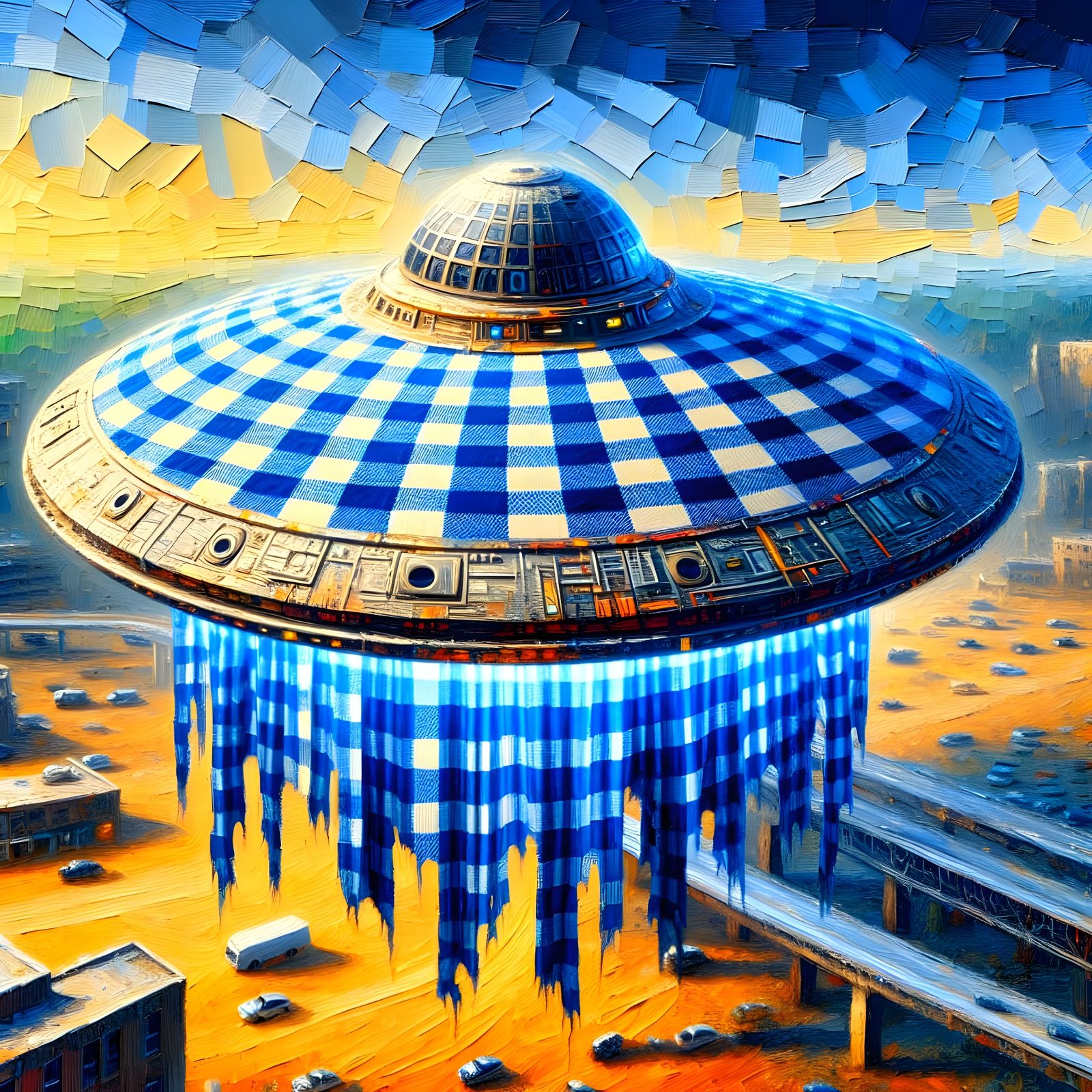 Gingham Class Space Cruiser  by @lawrencelot