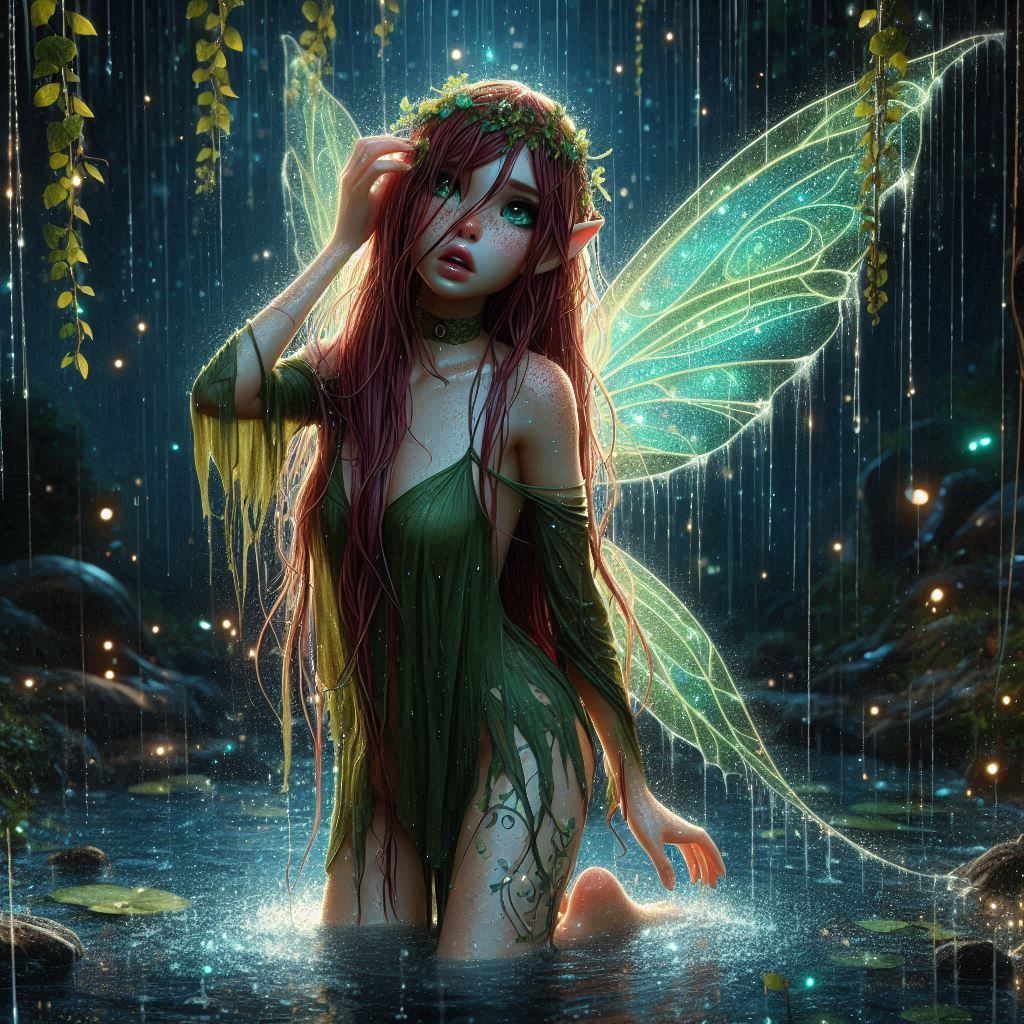 Fairy in the Rain