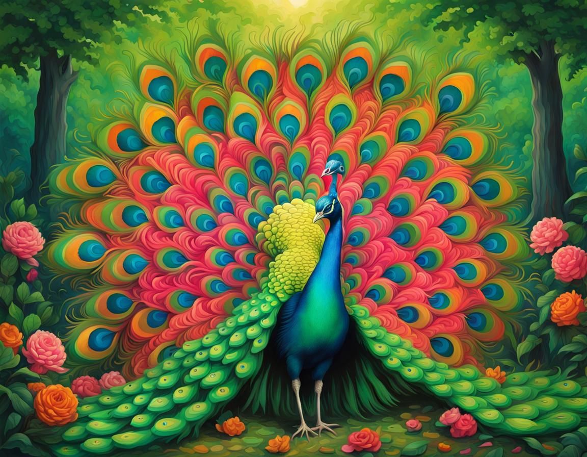Green Peacock
