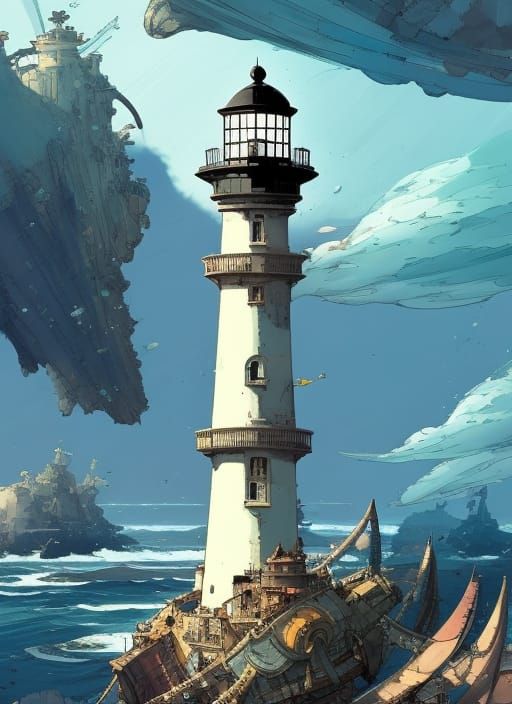 Anime Lighthouse  by @ParadigmsSteve 