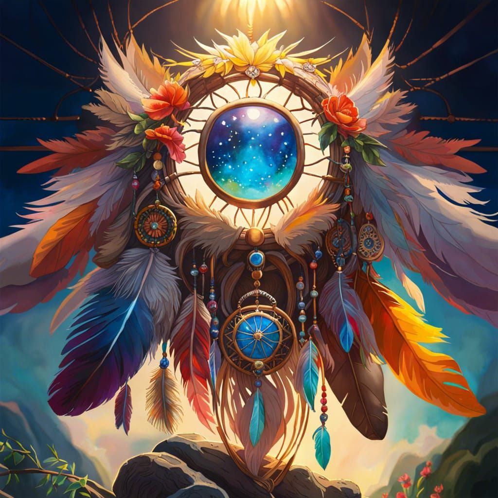 Biblically Accurate Dreamcatcher   by @Lily_Hana
