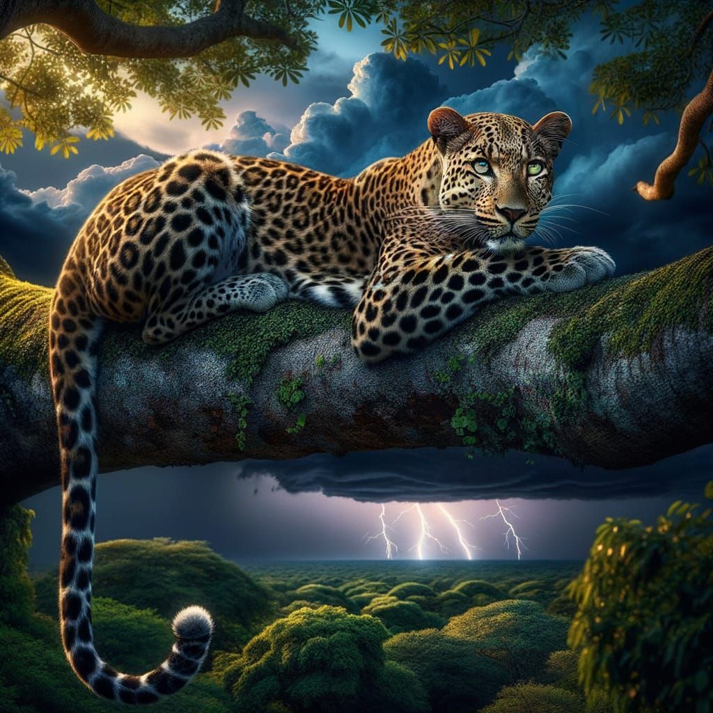 His world was serene and beautiful.  by @Green Frog