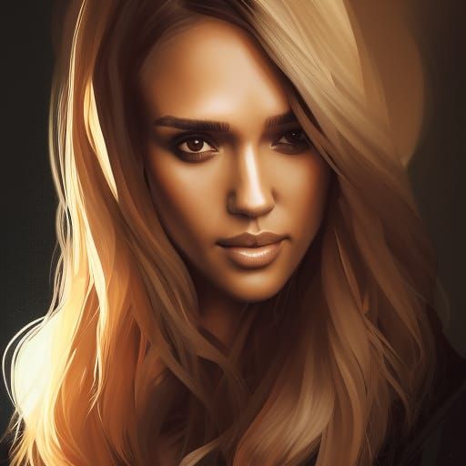 Jessica Alba - AI Generated Artwork - NightCafe Creator