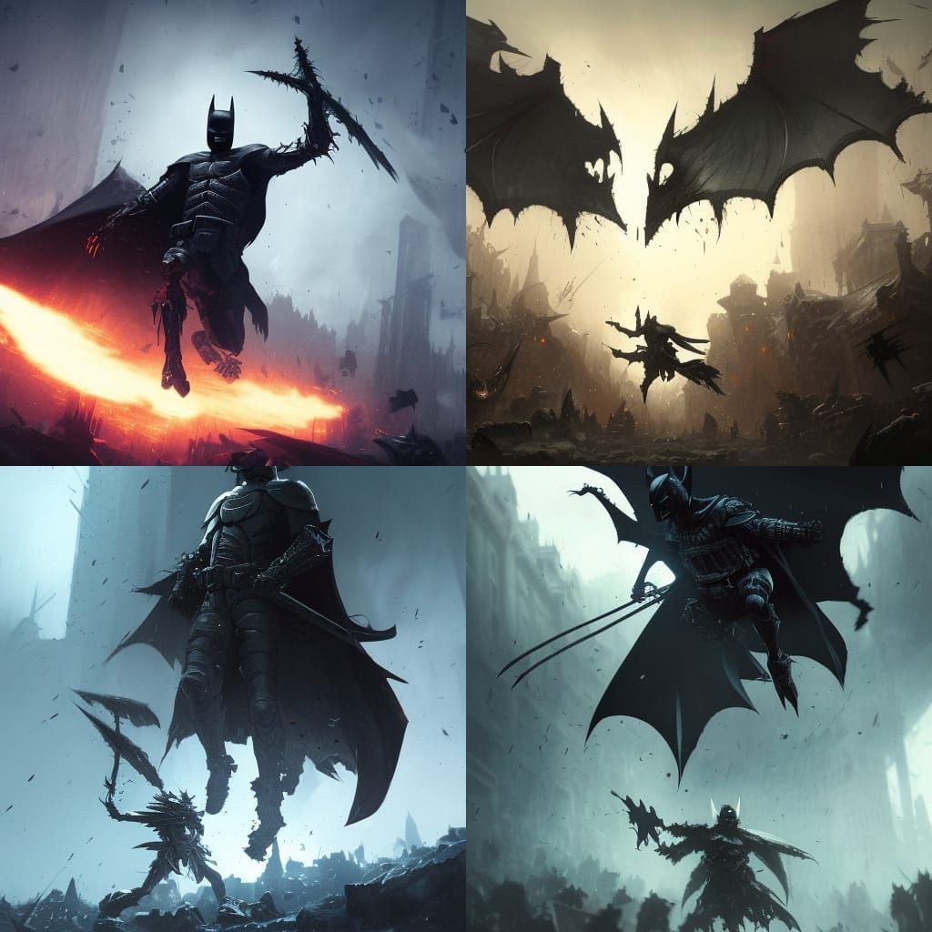 a dark knight engaged in combat with a skeleton