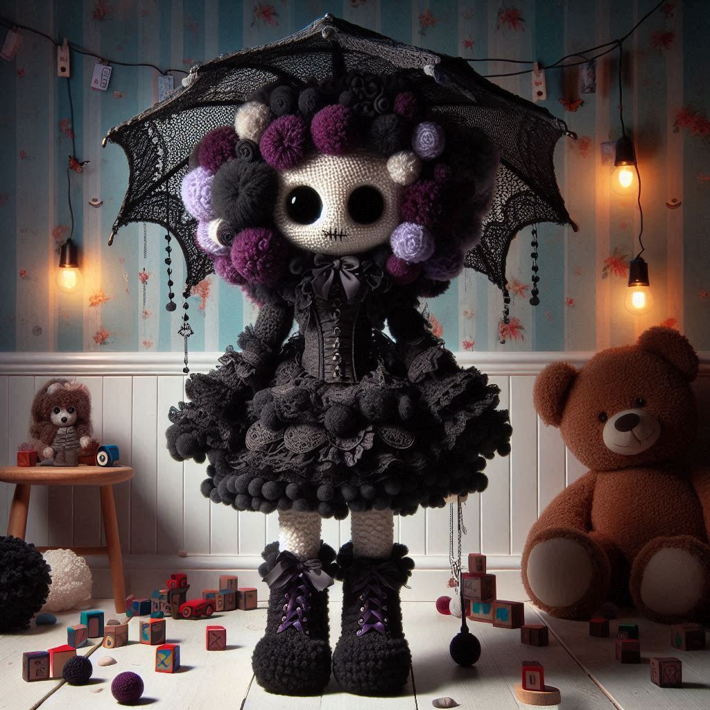 Pom Pom Pop Gothic Doll