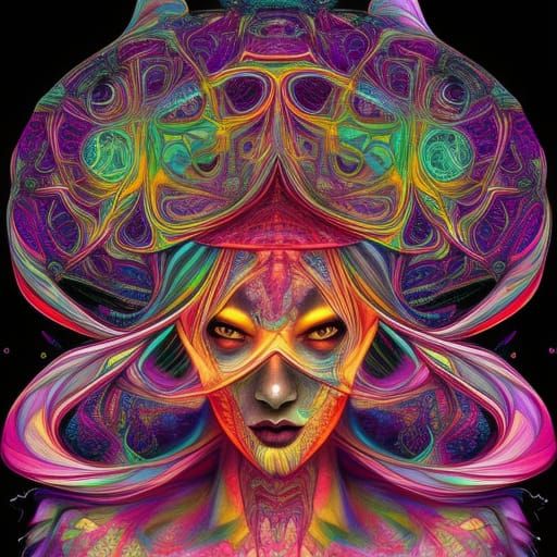 Psychedelic - AI Generated Artwork - NightCafe Creator